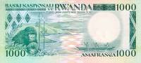 (,) Банкнота Руанда 1981 год 1 000 франков "Обезьяны"   UNC