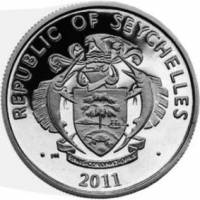 () Монета Сейшельские острова 2011 год 25  ""   Биметалл (Серебро - Ниобиум)  UNC