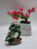 Дерево счастья розы яблоня икебаны искусственные 2 штуки требуют ремонта
