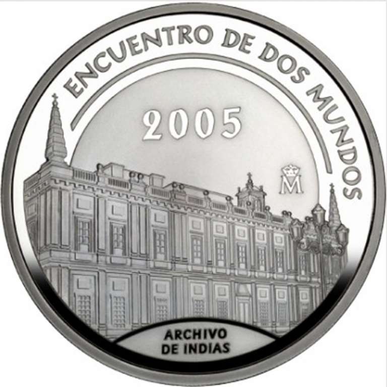 () Монета Испания 2005 год 10 евро &quot;&quot;  Биметалл (Серебро - Ниобиум)  PROOF