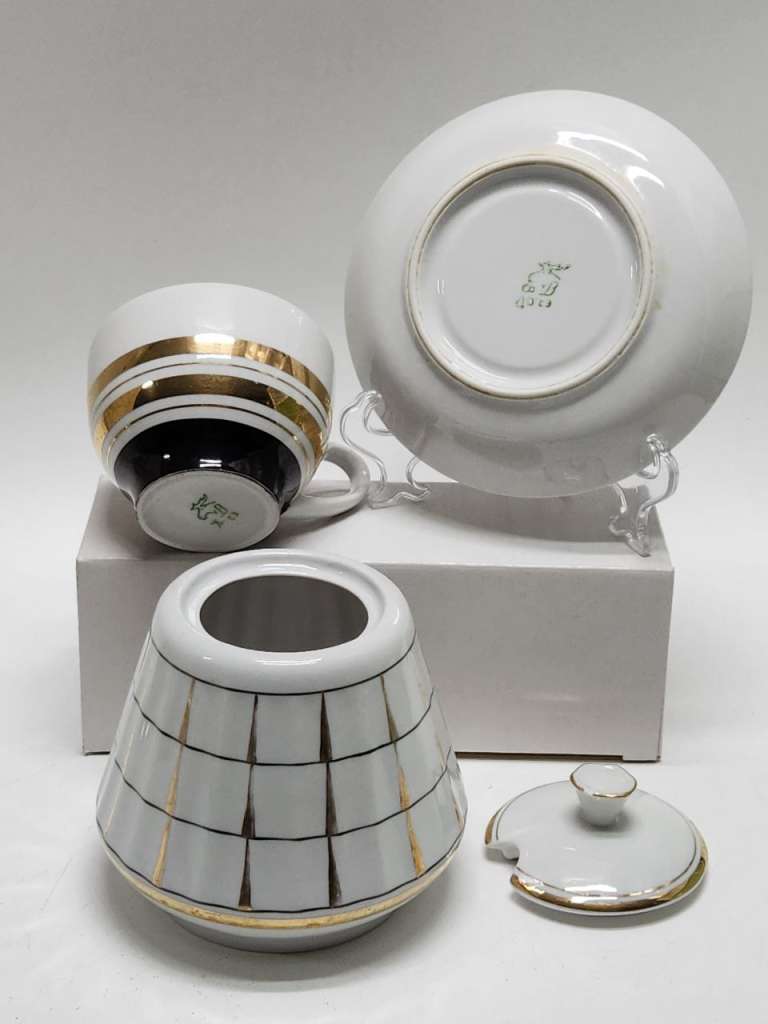 Сахарница и чайная пара Вербилки