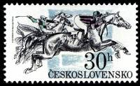 (1978-051) Марка Чехословакия "Скачки галопом" ,  III Θ