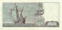 (№1968P-98b) Банкнота Италия 1968 год "5,000 Lire (1st Type)" (Подписи: Carli and Pacini)