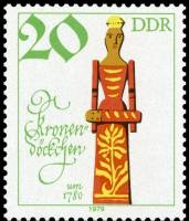 (1979-096) Марка Германия (ГДР) "Деревянная кукла"    Исторические куклы II Θ