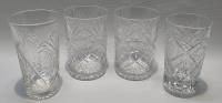 Набор стаканов хрусталь 4 шт (сост. на фото)