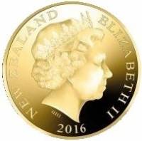 (№2016) Монета Новая Зеландия 2016 год 1 Dollar (Гектор)
