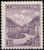 (1936-014) Марка Чехословакия "Славков у Брна"    Ланшафты III Θ