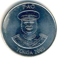 () Монета Тонга 2002 год 10  ""   Сталь  UNC