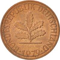 (№1967km106a) Монета ФРГ 1967 год 2 Pfennig (A, D, F, G, J) Magnetic