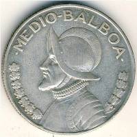  Монета Панама 1930 год 12     Биметалл (Серебро - Ниобиум)  UNC
