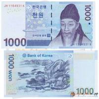 (2007) Банкнота Южная Корея 2007 год 1 000 вон "Ли Хван"   UNC