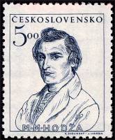 (1948-020) Марка Чехословакия "М. Ходжа"    100-летие Словацкого восстания. Изображения лидеров восс