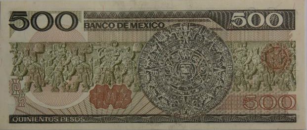 (1984) Банкнота Мексика 1984 год 500 песо &quot;Франсиско Мадеро&quot;   UNC