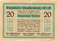 (№1920) Банкнота Австрия 1920 год "20 Heller"