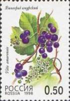 1998-041 Марка Россия Виноград амурский  Лесные ягоды III O