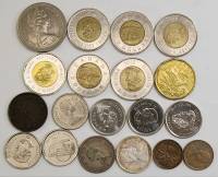 Набор монет Канада разные 19 штук