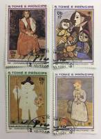 --  Набор марок Сан-Томе 4 шт.  Гашёные , II Θ