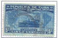 (№60) Марка Куба 1928 год "Морро-Каштелу", Негашеная