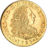 (№1751km49) Монета Перу 1751 год 4 Escudos
