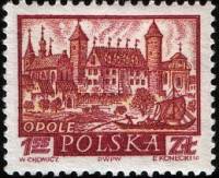 (1960-065) Марка Польша "Ополе"   Исторические города №2 II Θ