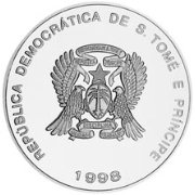 (№1998km96) Монета Сан-Томе и Принсипи 1998 год 10,000 Dobras (5 евро)