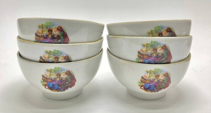 Пиалы, фарфор, Добруш, 6 шт