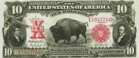 (№1901P-185a.6) Банкнота США 1901 год "10 Dollars" (Подписи: Parker  Burke)