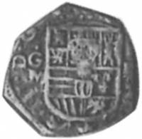 (№1662km173) Монета Испания 1662 год 1 Escudo (Б)