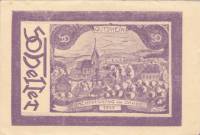 (№1920) Банкнота Австрия 1920 год "50 Heller"
