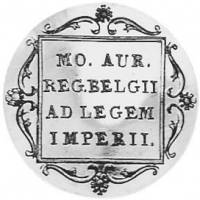 () Монета Нидерланды (Голландия) 1849 год 1  ""   Биметалл (Платина - Золото)  UNC