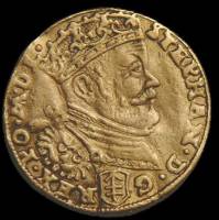 (№1586) Монета Литва 1586 год 40 Groat (1 Червонец - 40 Крупа)