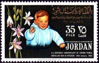 (№1964-426) Марка Иордания 1964 год "2-й день рождения принца Абдаллы", Гашеная