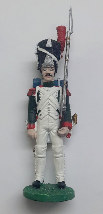 Оловянный солдатик &quot;Гренадер гренадерского полка Итальян. королев. армии, 1812 г.&quot;