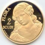 (№2001km435) Монета Сан-Марино 2001 год 2 Scudi (Флора)