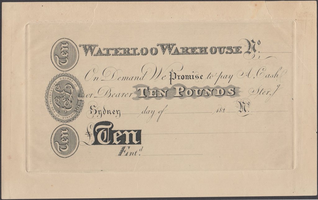 (№1888) Банкнота Австралия 1888 год &quot;10 Pounds&quot;