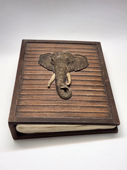 Фотоальбом Деревянная обложка Слон Тайланд подарок сувенир