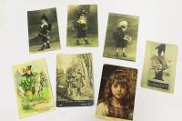 Открытки Российской Империи и Германии 1908-1916 гг. с подписями (7 штук, все на фото)