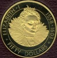 () Монета Каймановы острова 1977 год 500  ""   Биметалл (Платина - Золото)  UNC