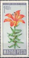 (1966-015) Марка Венгрия "Лилия луковиценосная"    Цветы под защитой II Θ