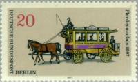 (1973-009) Марка Германия (ФРГ) "Конный автобус (1907)"    Транспорт Берлина III O