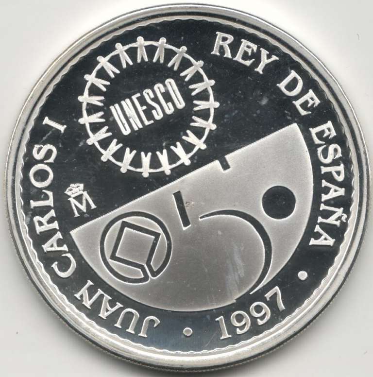 (1997) Монета Испания 1997 год 2000 песет &quot;Петра&quot;  Серебро Ag 925  PROOF