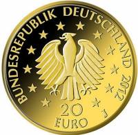 (№2012km307) Монета ФРГ 2012 год 20 Euro (Фихте - немецкий лес)