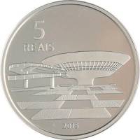  Монета Бразилия 2015 год 50     Биметалл (Серебро - Ниобиум)  UNC