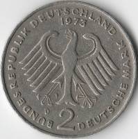 () Монета Германия (ФРГ) 1973 год   ""   Серебрение  VF