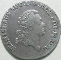 (№1766km185) Монета Польша 1766 год 4 Groschen (1 злотый)