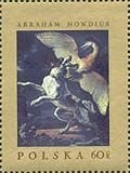 (1967-070) Марка Польша "Собака и цапля"   Картины европейских мастеров II Θ