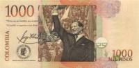 (,) Банкнота Колумбия 2006 год 1 000 песо "Хорхе Эльесер Гайтан"   UNC