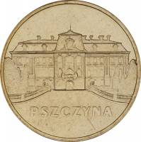 120 Монета Польша 2006 год 2 злотых Пщина  Латунь  UNC