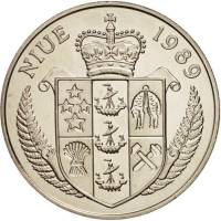 () Монета Остров Ниуэ 1989 год 5 долларов ""  Медь-Никель  AU