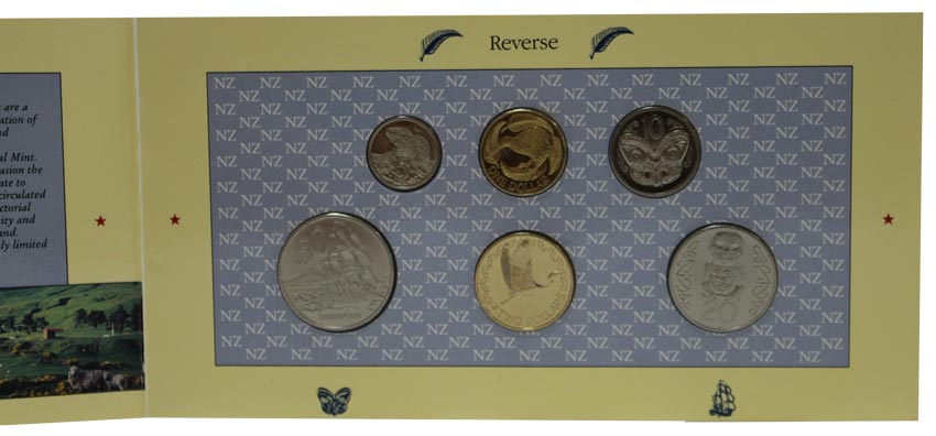 (1990, 6м) Набор монет Новая Зеландия 1990 год    UNC